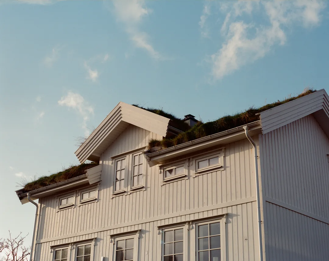 Sod Roof Under Blue Sky